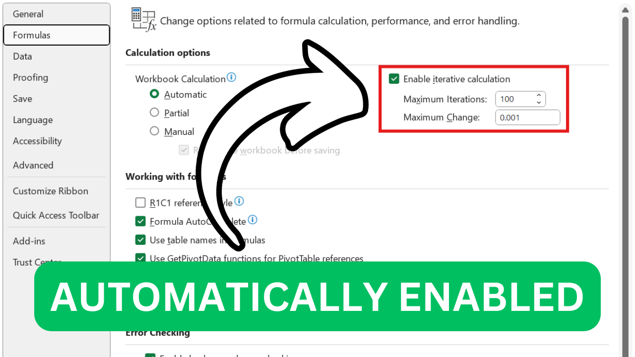 Excel Menu